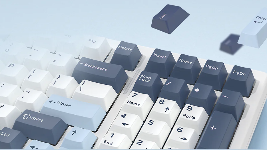 Instructions for swapping keycaps and switches on a mechanical keyboard