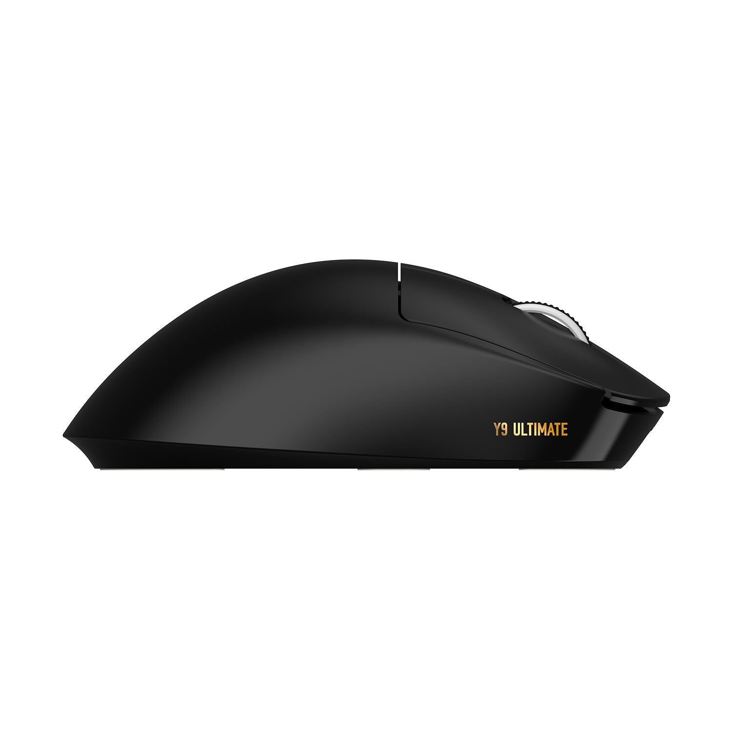 ATK Dragonfly Y9 Series lightweight ergonomic wireless mouse in black with gold Y9 ULTIMATE logo