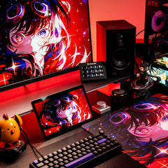 ATK Tempered Glass Mouse Pad - Crimson Limited Edition