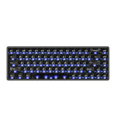 ATK 68 V3 eSports 65% keyboard, black aluminum case, blue backlit PBT keycaps.