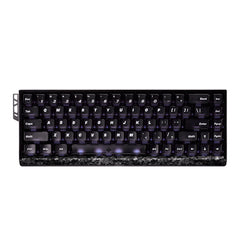 ATK 68 RX eSports Hall Effect Keyboard with forged carbon limited edition design and purple backlighting.