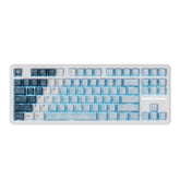 ATK A87 Wireless Mechanical Gaming Keyboard with sky-blue cloud keycaps and RGB lighting