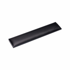 ATK aluminum keyboard wrist rest with textured PU leather surface and chamfered edges