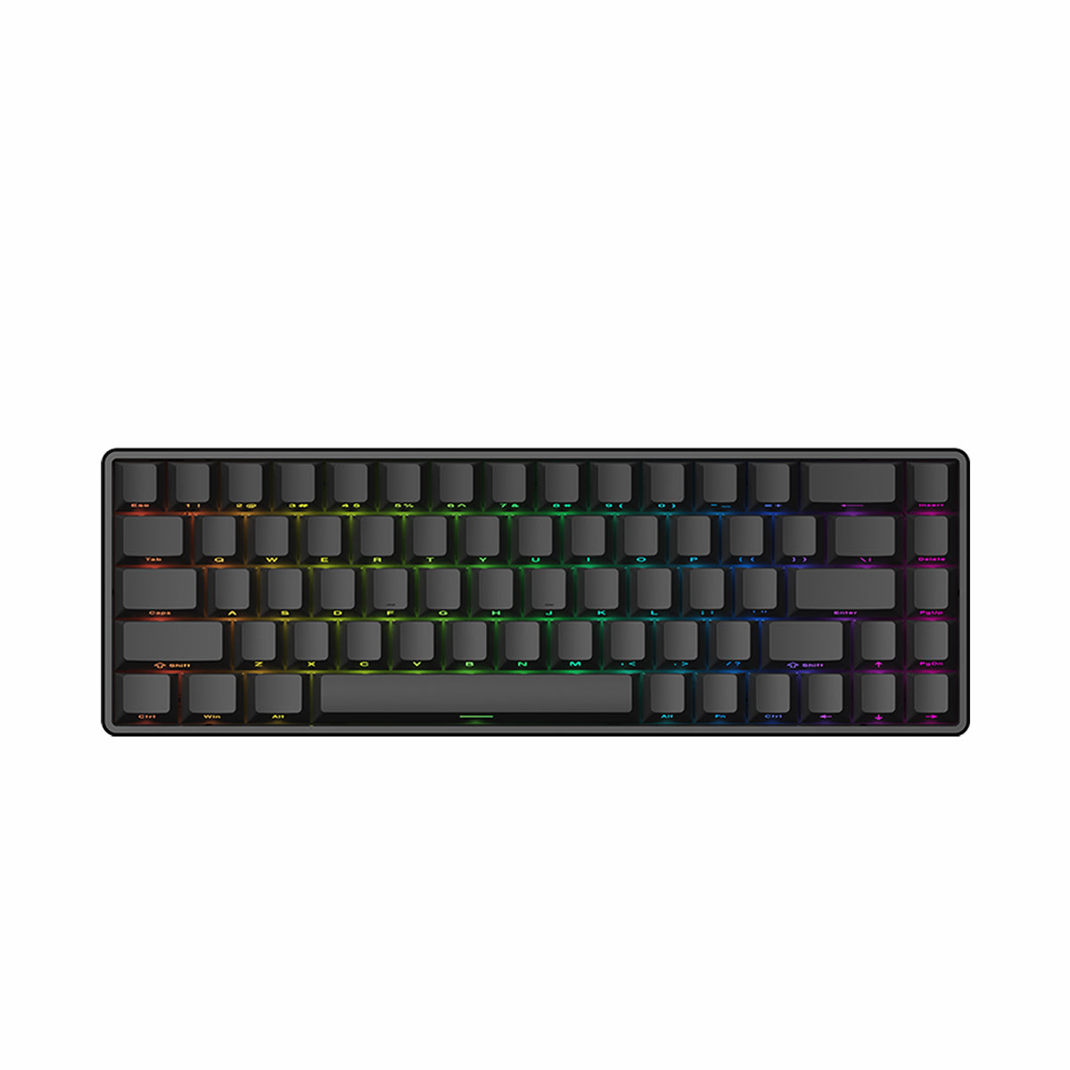 ATK 68 V2 eSports keyboard, black, 65% layout, RGB backlighting