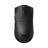 ATK Blazing Sky X1 Series wireless gaming mouse, matte black, textured scroll wheel, side buttons, ATK logo.