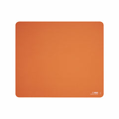 ATK Sky XSoft orange eSport gaming mousepad with composite weave surface and recessed edge, for product appearance.