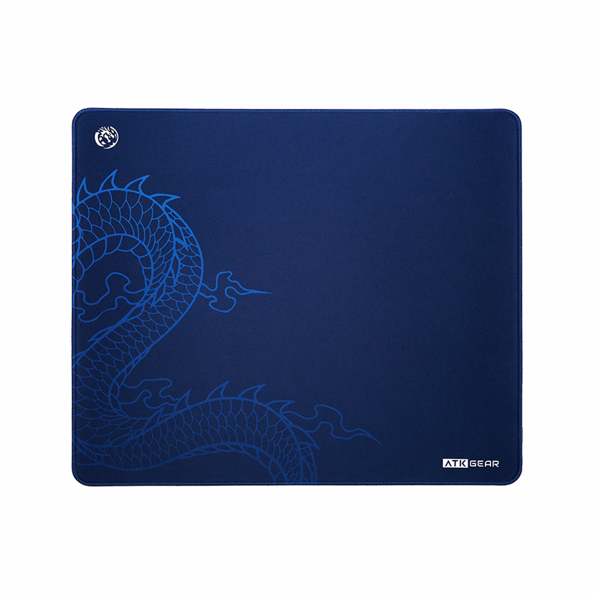 ATK x LEVIATAN Esports gaming mouse pad with blue dragon design and ATK GEAR logo
