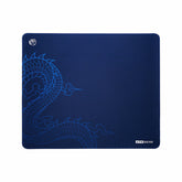 ATK x LEVIATAN navy blue gaming mouse pad with light blue dragon design and ATK GEAR logo.