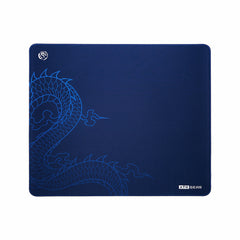 ATK x LEVIATAN navy blue gaming mouse pad with light blue dragon design and ATK GEAR logo.