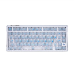 ATK RS7 V2 Aluminum Keyboard: 75% layout, translucent keycaps, silver case.