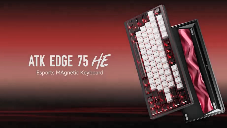 ATK EDGE 75 HE magnetic esports keyboard promotional shot.