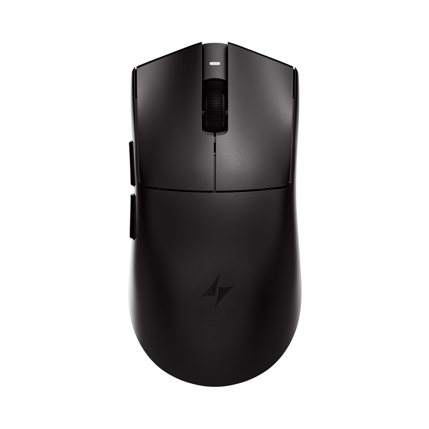 ATK Blazing Sky X1 V2 Series esports wireless mouse, black, ergonomic design with textured scroll wheel and side buttons.