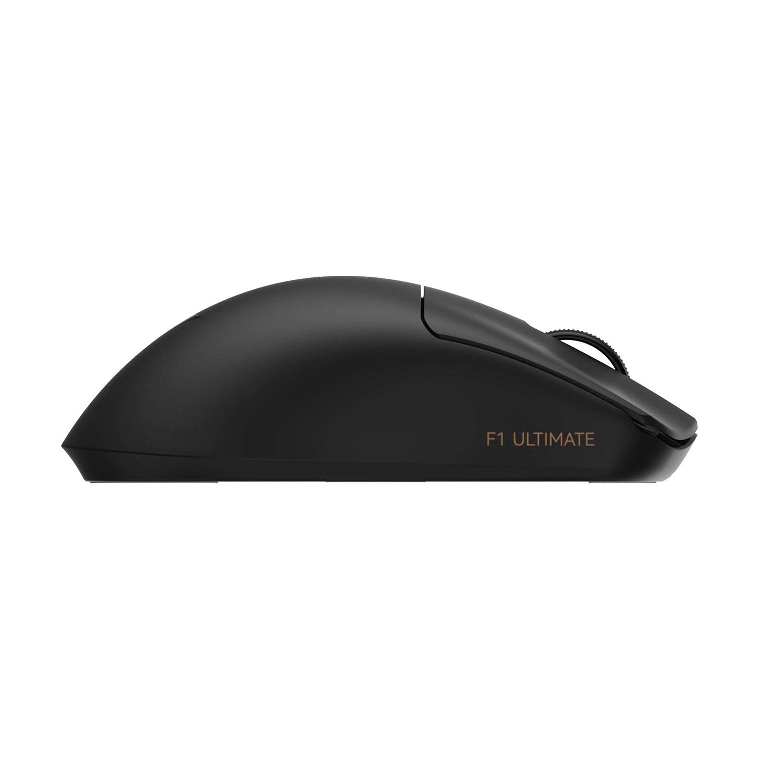 Black ATK Blazing Sky F1 V2 Series wireless esports mouse with bronze "F1 ULTIMATE" text on the side