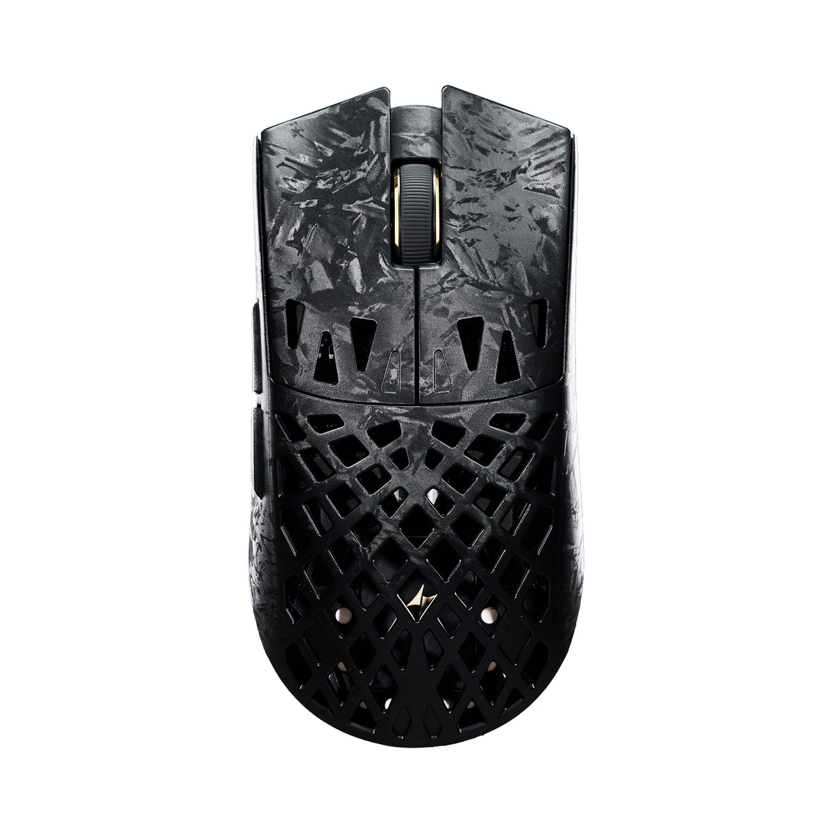 ATK Blazing Sky GHOST hollow composite wireless gaming mouse in black with an open-shell design