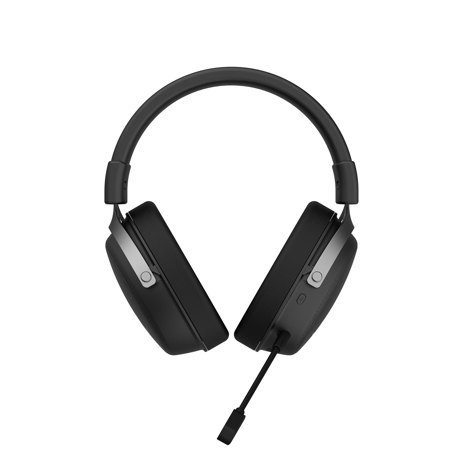 ATK Neptune N9 wireless gaming headset in black with silver accents, featuring a detachable microphone.
