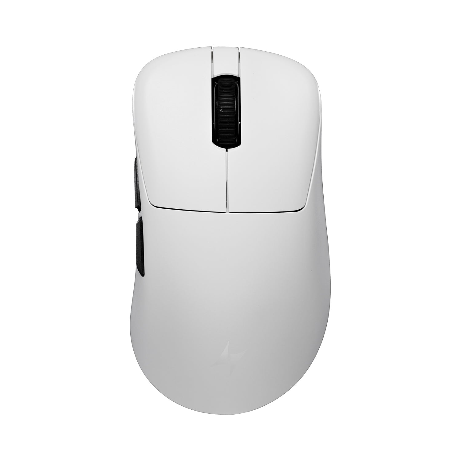 White ATK Blazing Sky Z1 V2 wireless gaming mouse with black scroll wheel and side buttons.