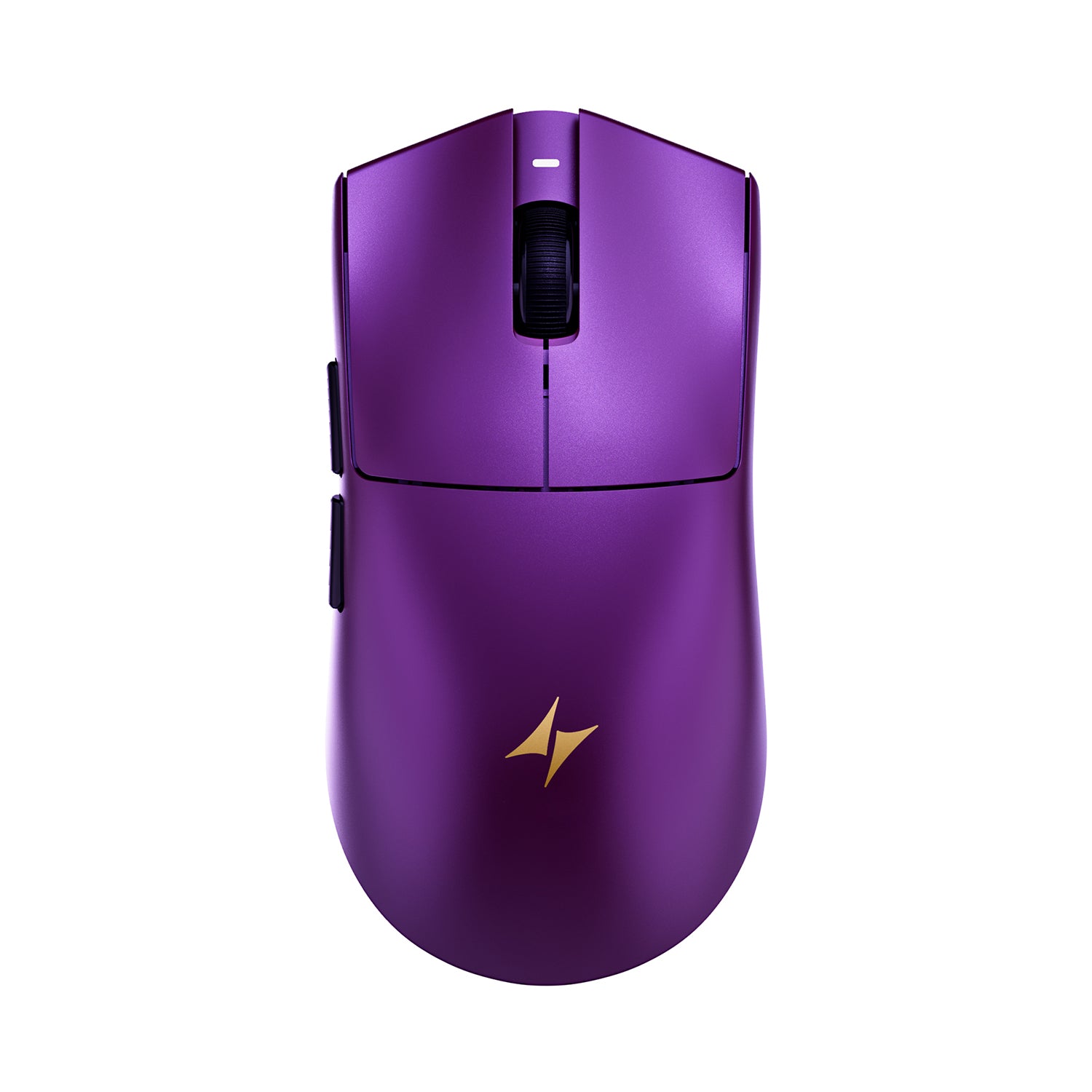 Purple ATK Blazing Sky X1 V2 wireless gaming mouse with gold lightning logo