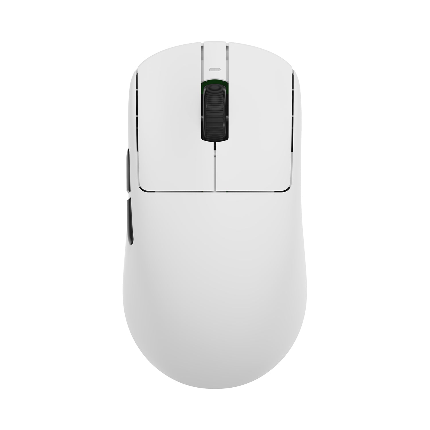 VXE Dragonfly R1 Series wireless mouse, white with black scroll wheel and side buttons