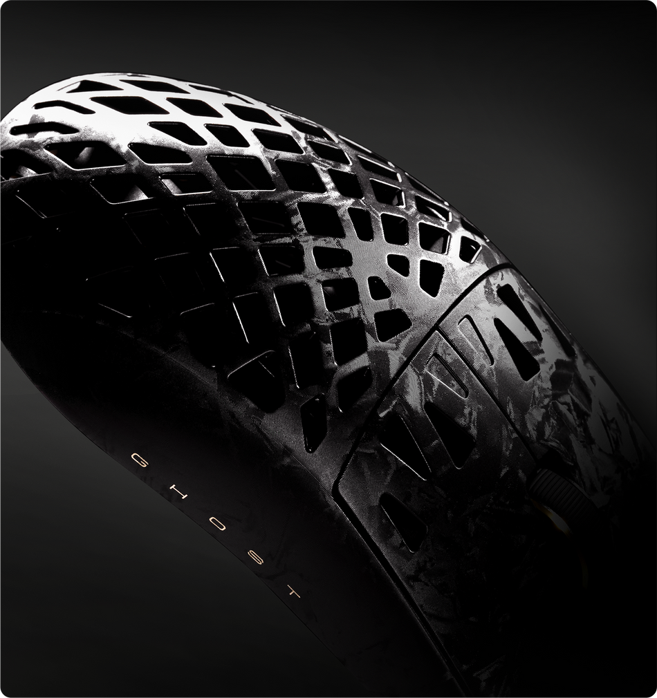 ATK GHOST perforated top and bottom carbon fibre composite shell