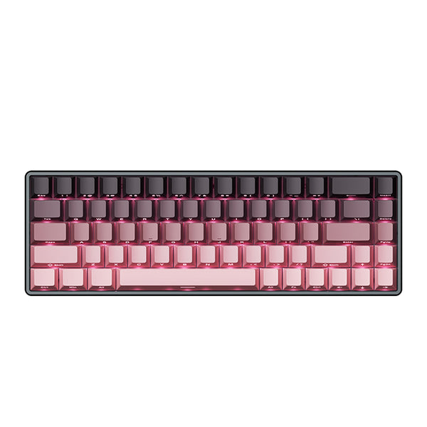 ATK 68 V3 eSports keyboard with pink keycaps and CNC aluminum case