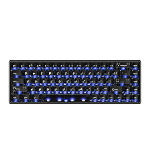 ATK 68 V3 eSports 65% Hall Effect Keyboard with blue backlighting.