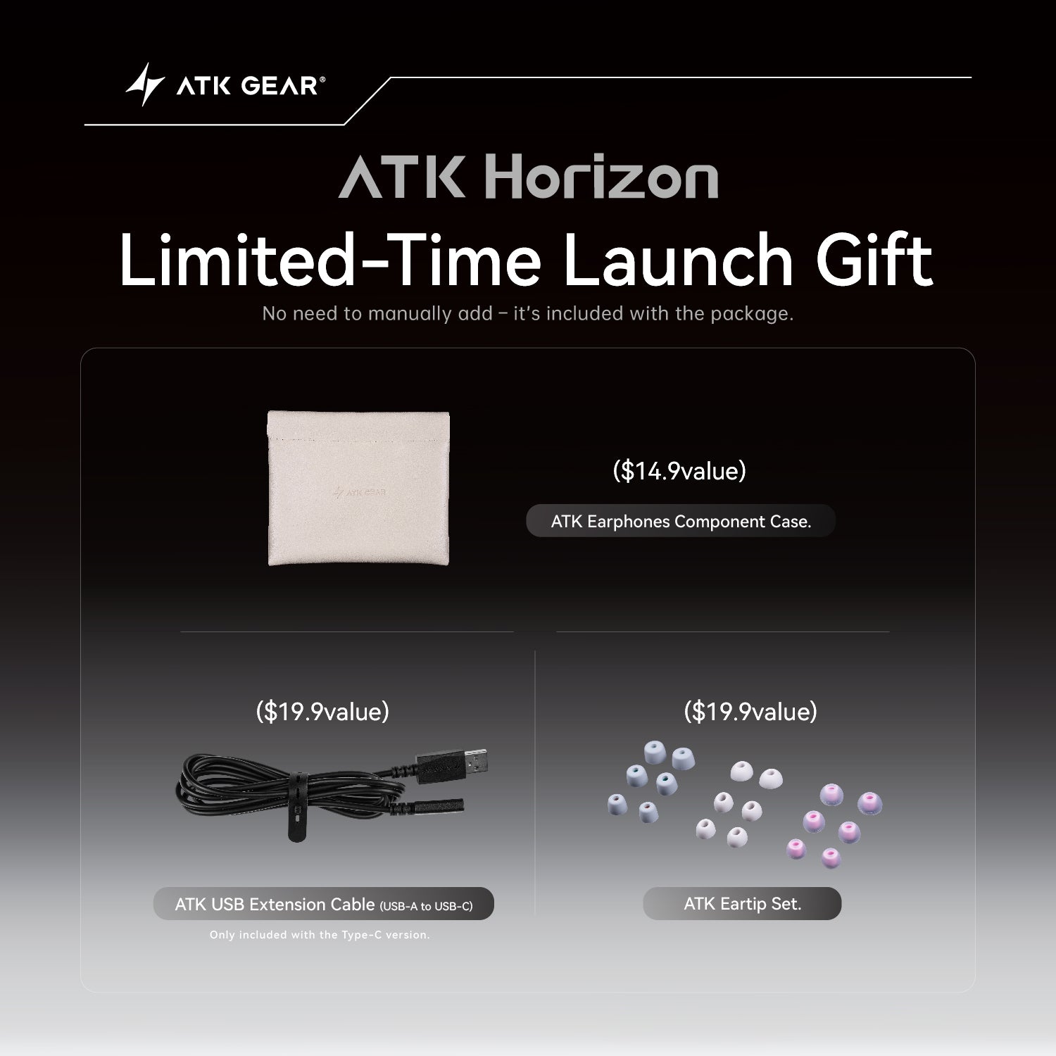 ATK Horizon DSP Gaming In-ear Earphones