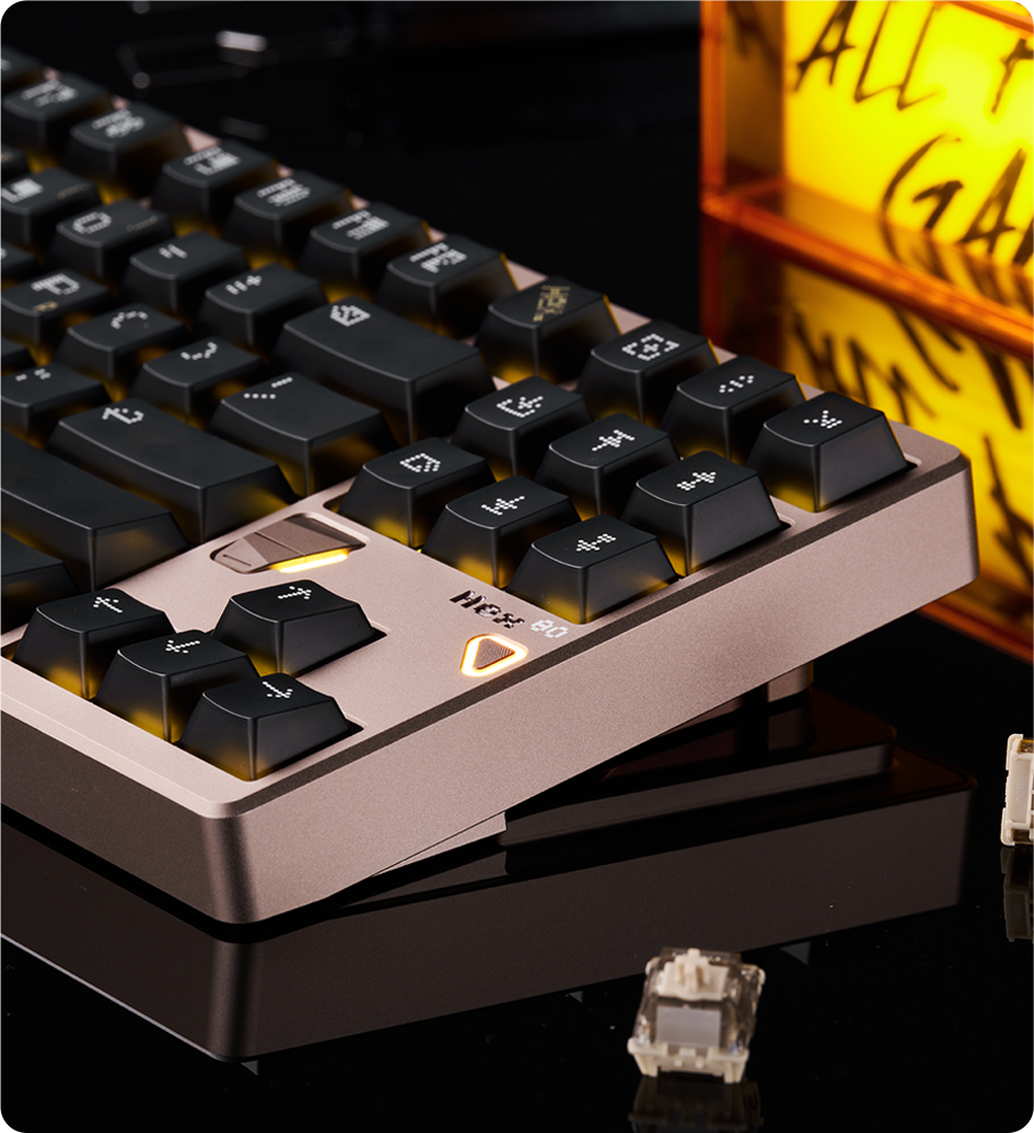 Hex80 TKL Magnetic Switch Keyboard | ATK × QK