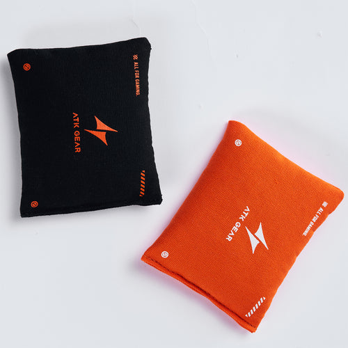 ATK Esports handheld sweat bag, available in black and orange cotton canvas, designed for gaming.