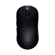 Black ATK Dragonfly A9 lightweight wireless gaming mouse with textured scroll wheel and logo