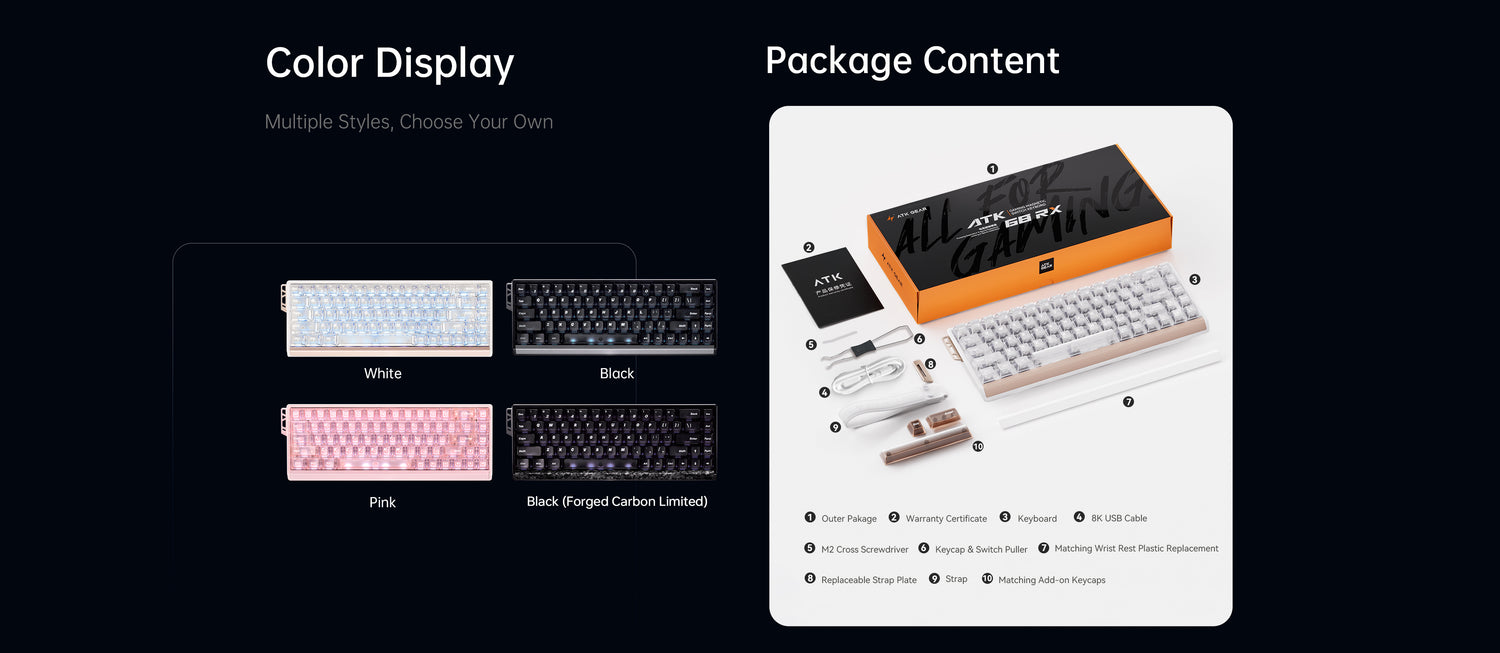 ATK 68 RX Hall Effect Keyboards | ATK
