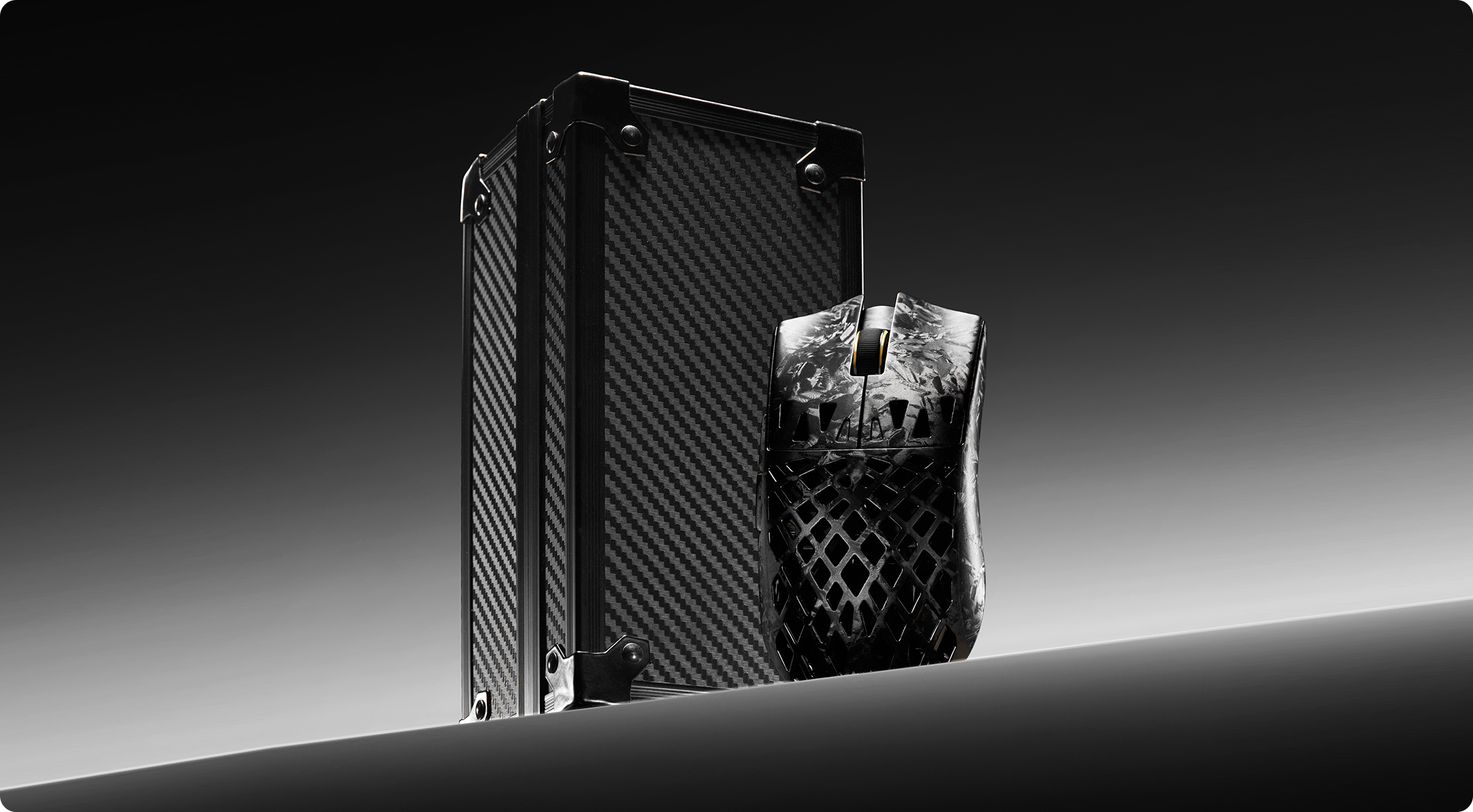 Carbon Fiber-Textured Armory Case