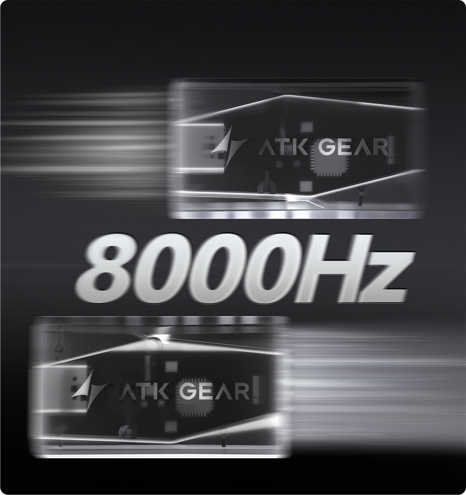 ATK GHOST wired and wireless 8K polling illustration