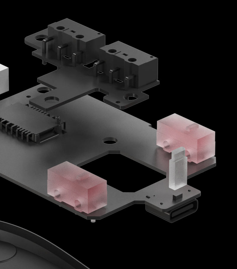 Ice Berry Pink Dot Switches