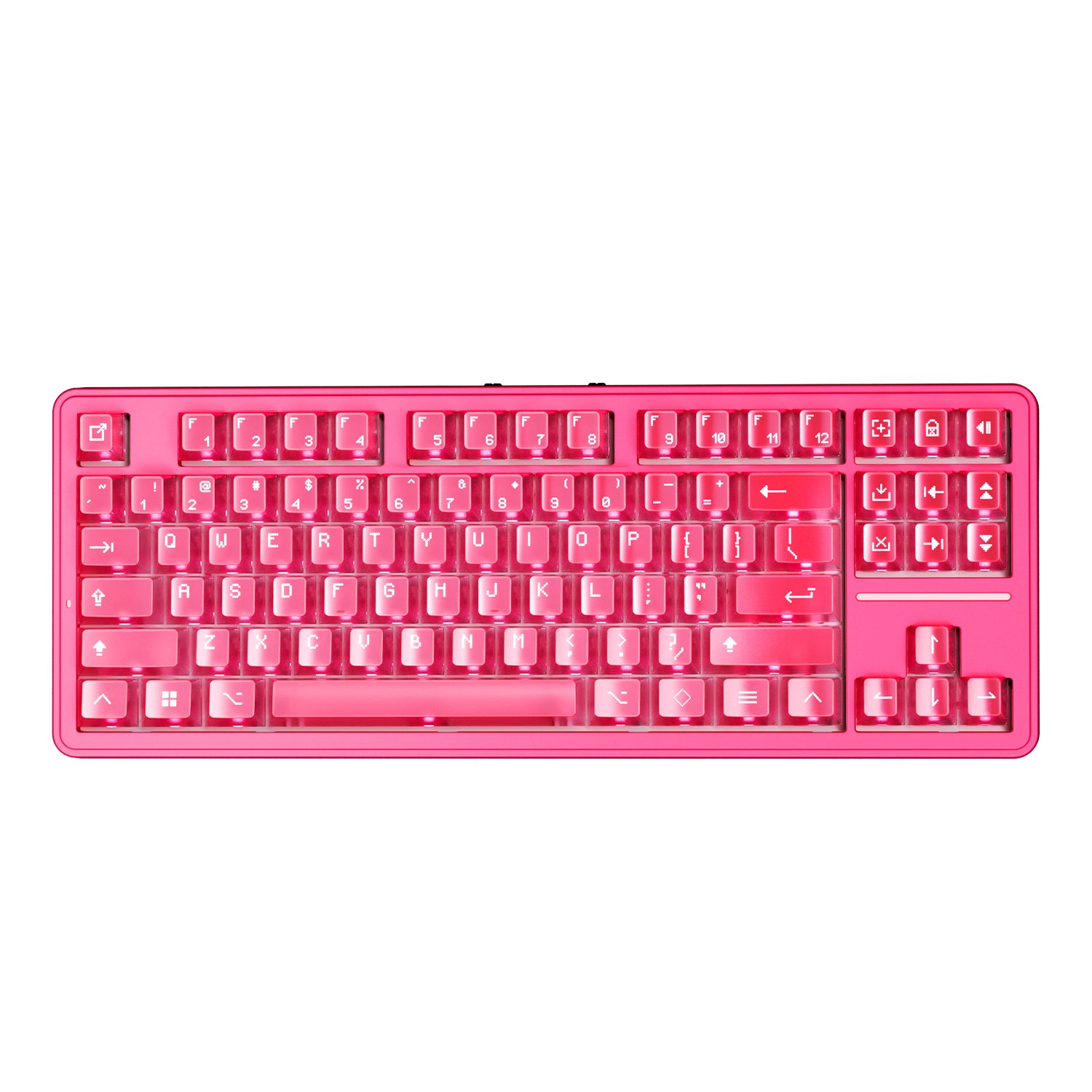 ATK A87 Wireless Mechanical Gaming TKL Keyboard in Crystal Pink
