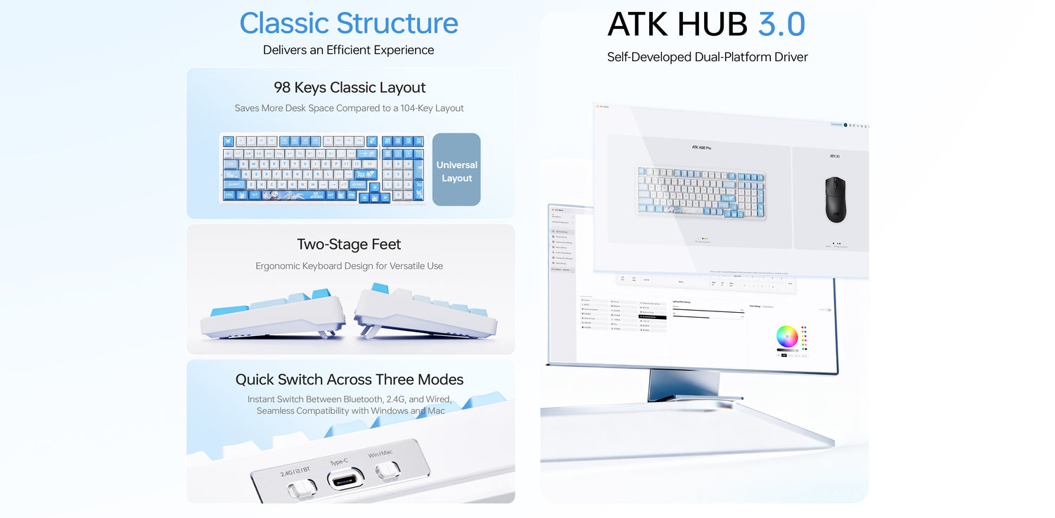 ATK A98 Pro Wireless Mechanical Gaming Keyboard | ATK