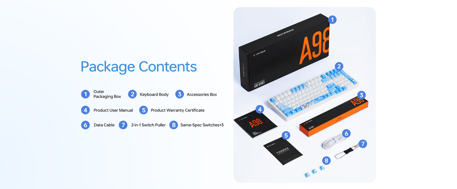 ATK A98 Pro Wireless Mechanical Gaming Keyboard | ATK