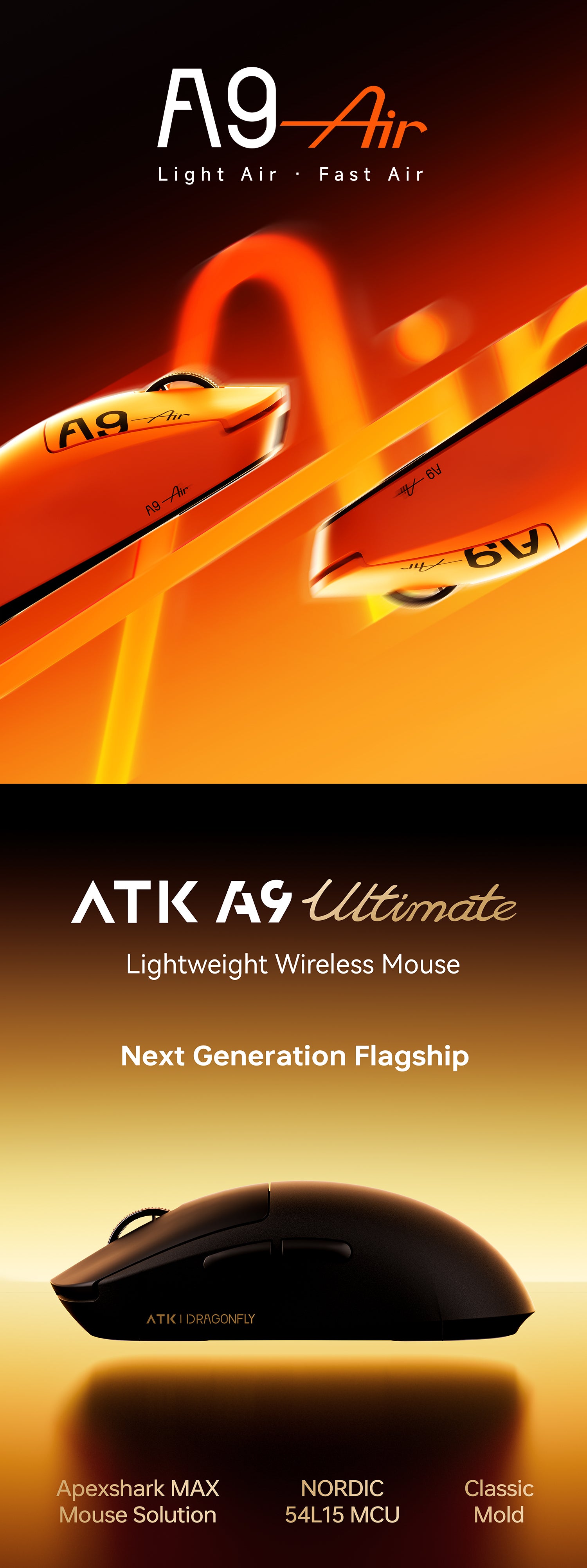 Dragonfly A9 Lightweight Wireless Mouse | ATK – ATK Gaming Gear