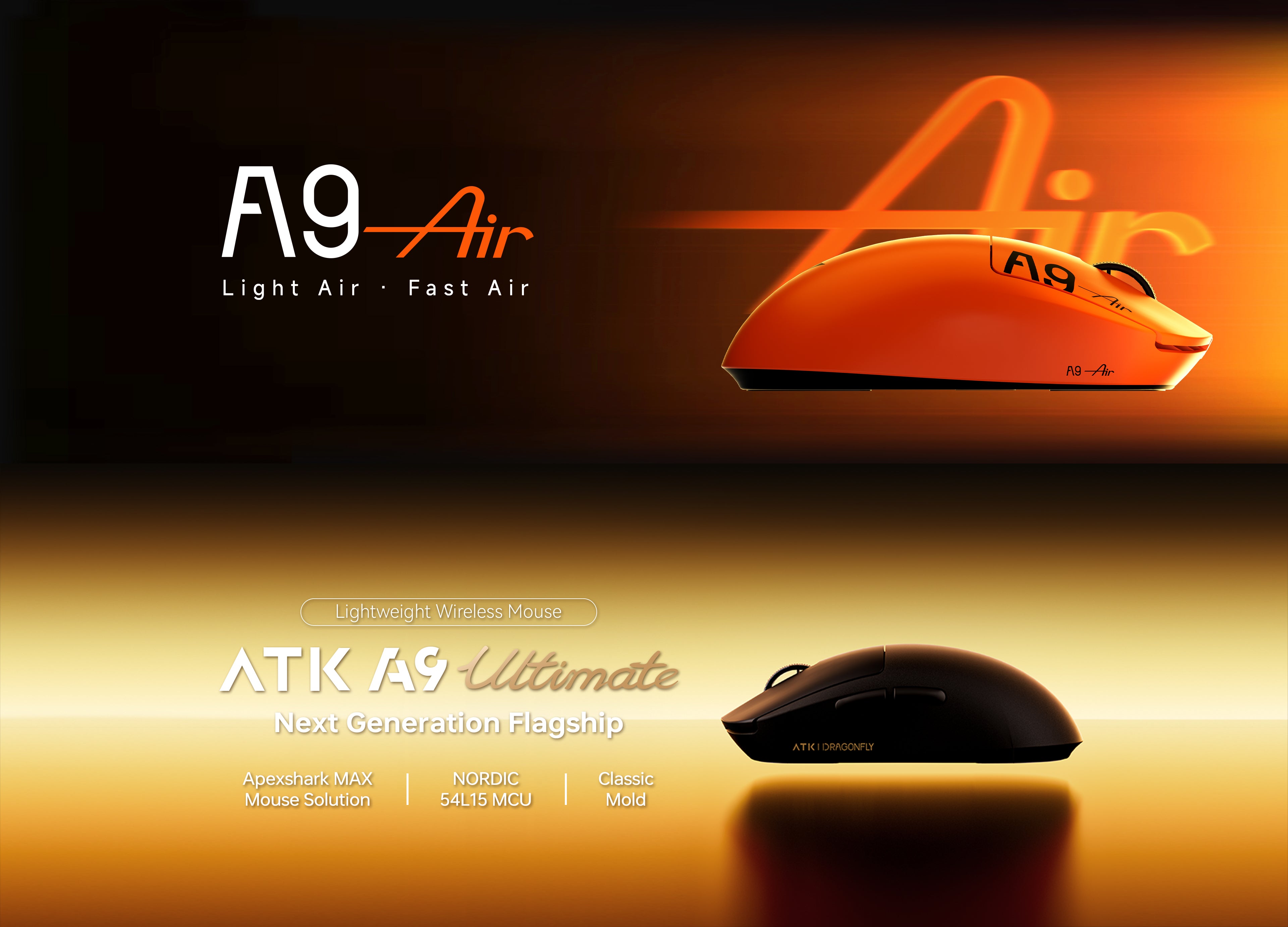 ATK Dragonfly A9 AIR Lightweight Wireless Mouse - Cybertronicsbd