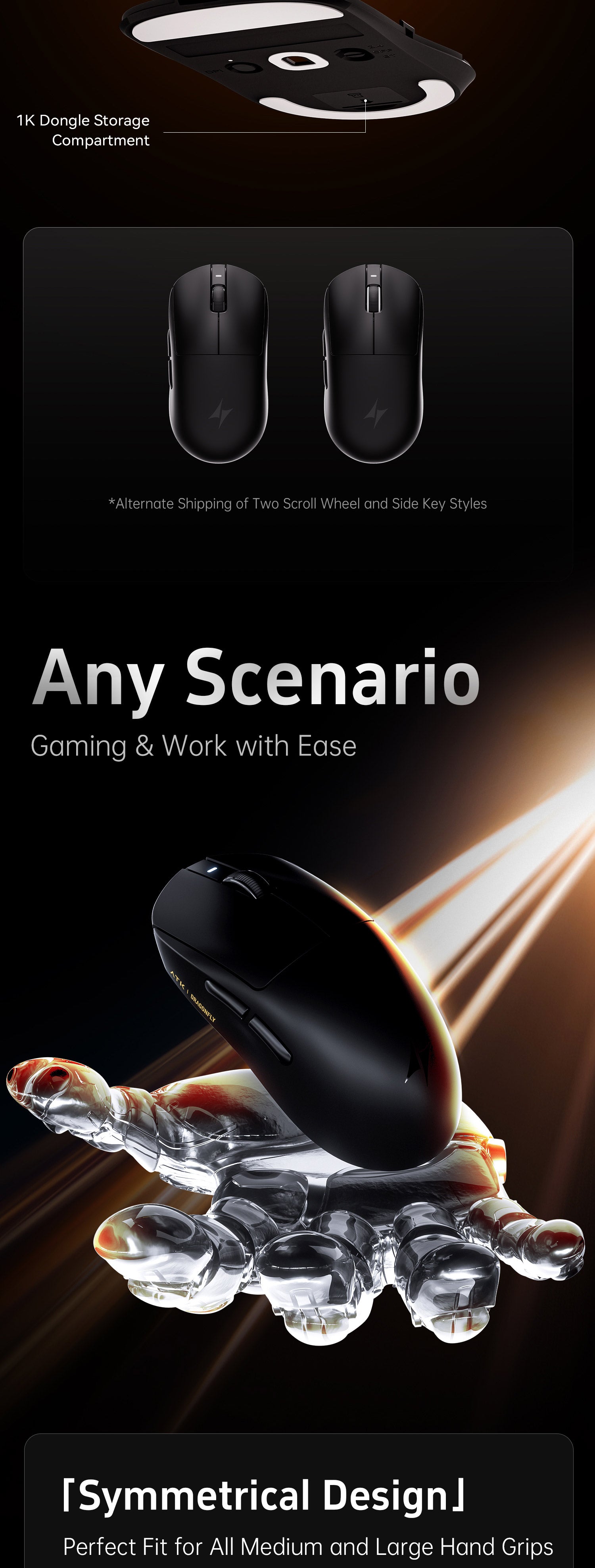 ATK Dragonfly A9 Pro Max | Lightweight Wireless Mouse – ATK Gaming