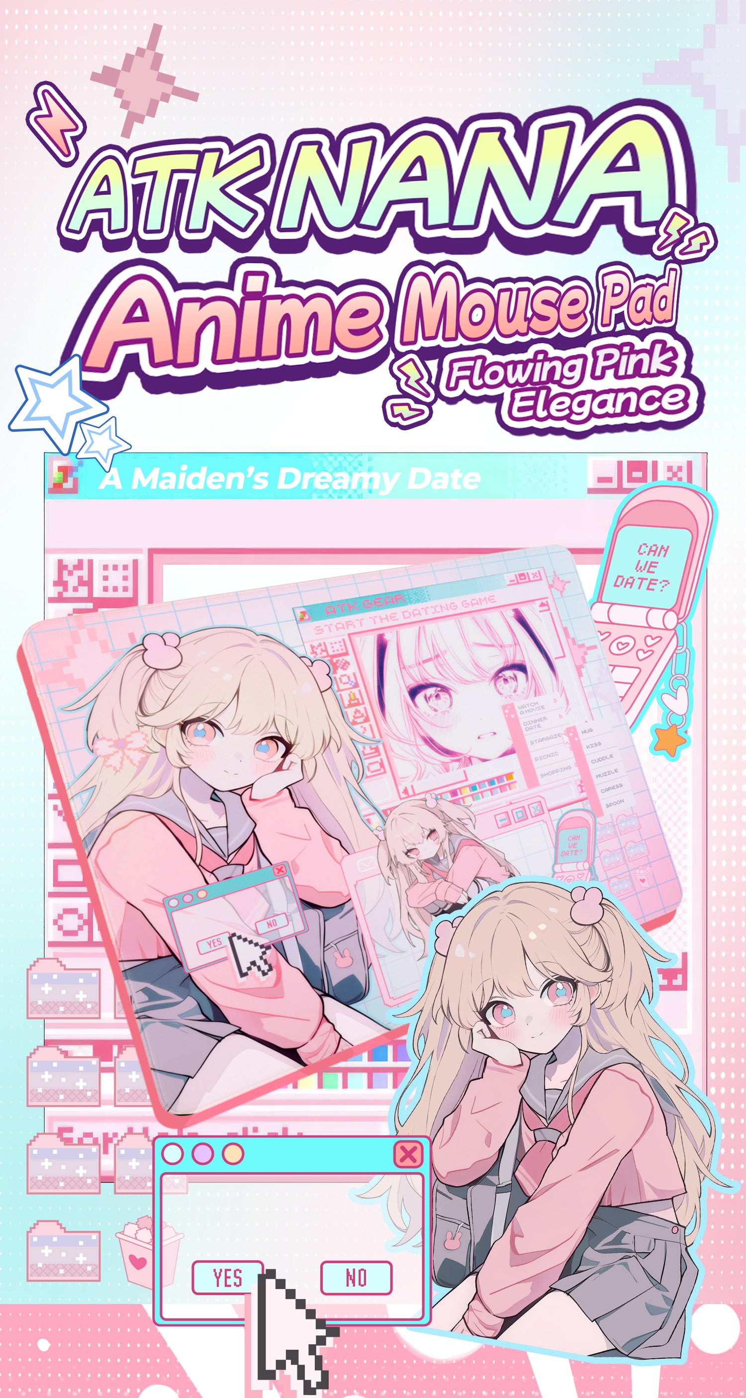 KANAMI NANA マウスパッド Mousepadgraphicfinalstickerori