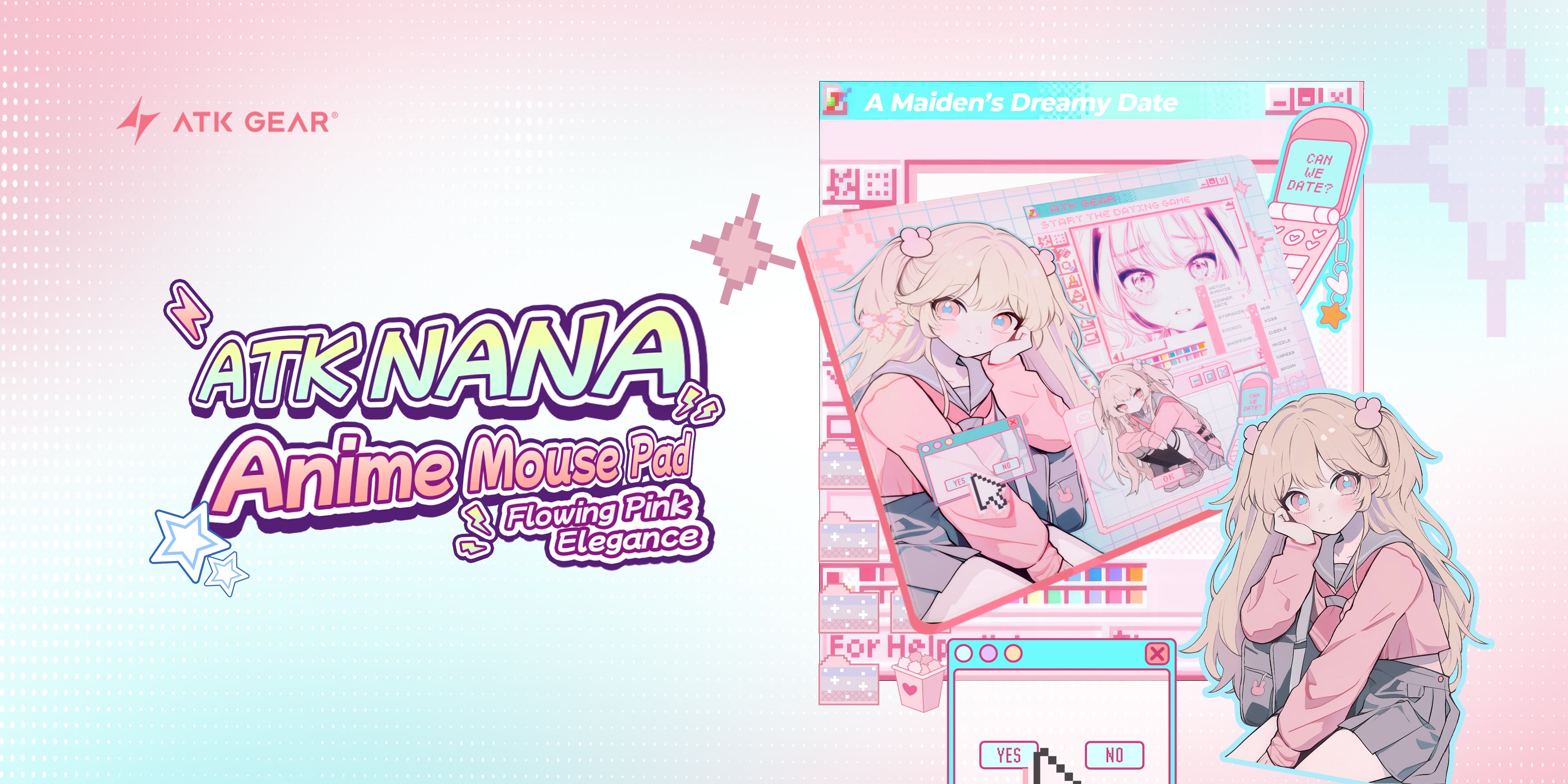 アニメ マウスパッド NANA | ソフト 490x420mm くぼみエッジ