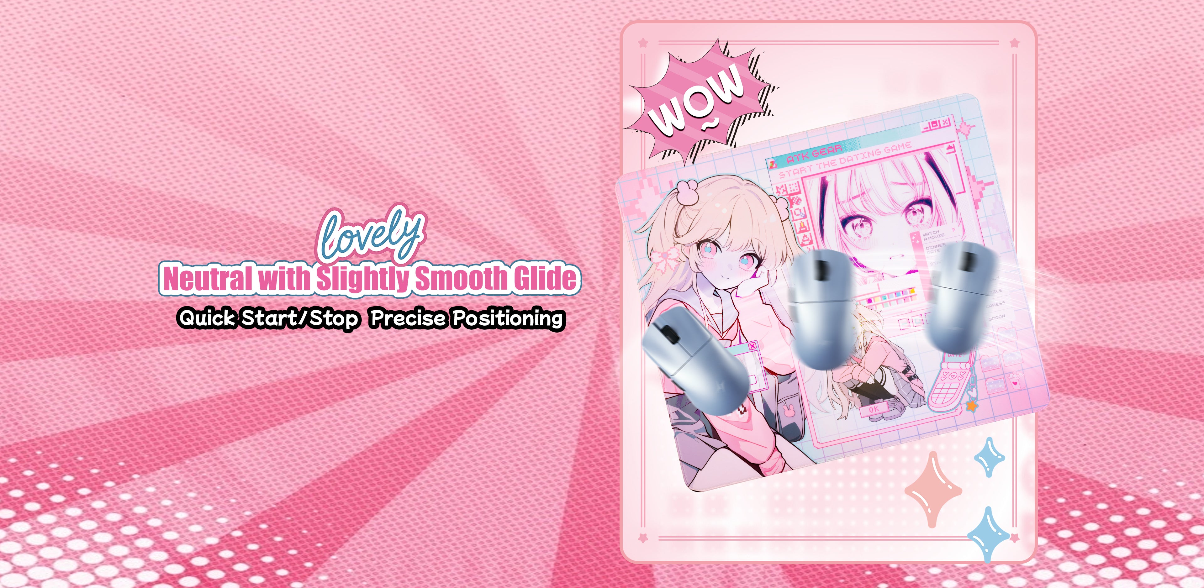 Anime Mouse Pad NANA | Soft 490x420mm Recessed Edge