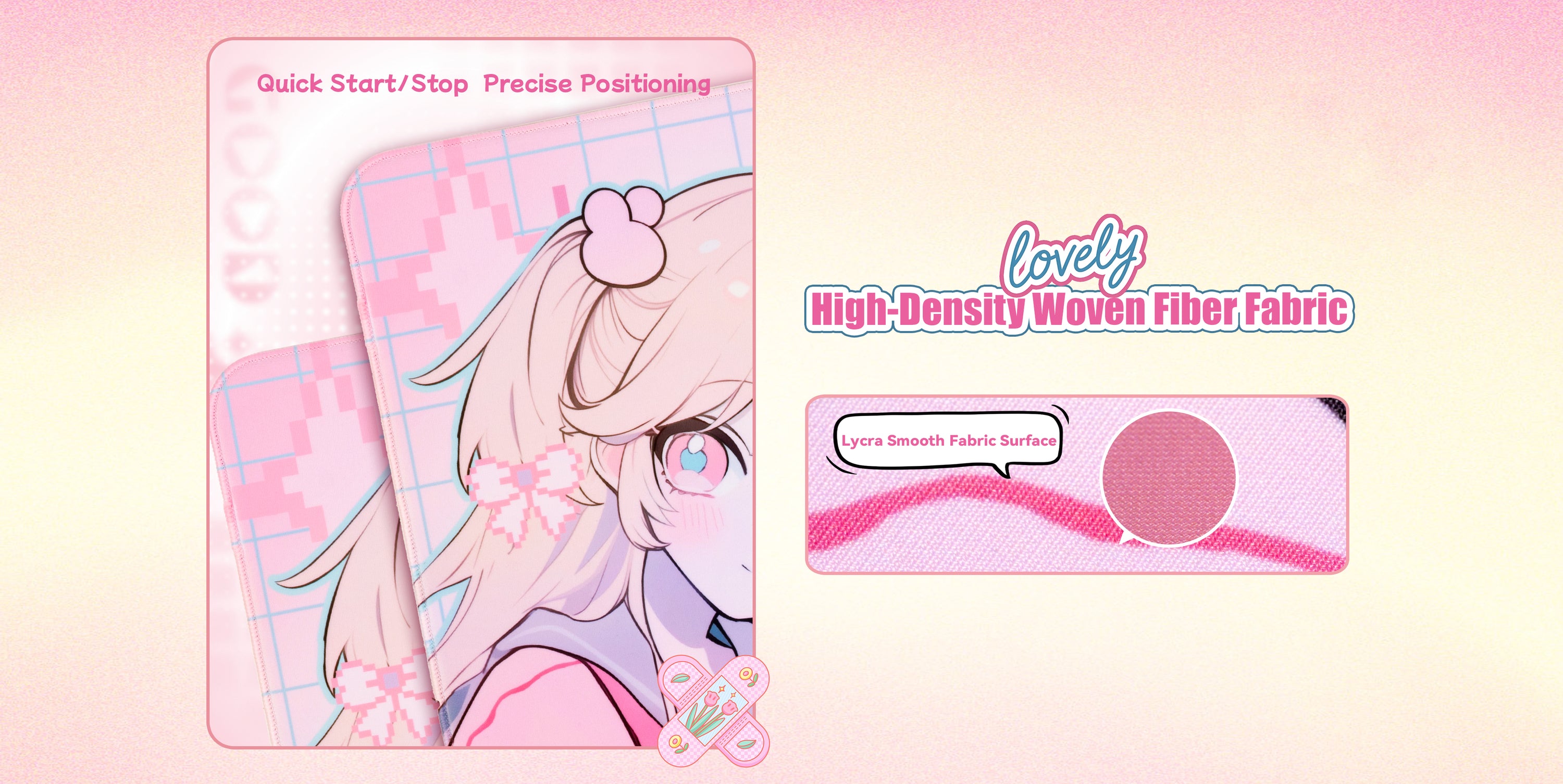 ATK Anime Mouse Pad NANA recessed edge