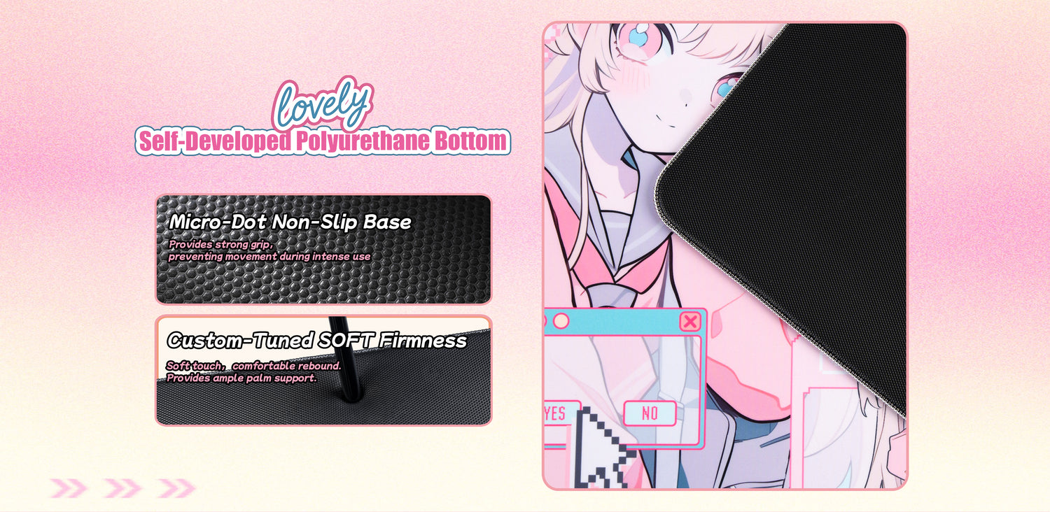 Anime Mouse Pad NANA | Soft 490x420mm Recessed Edge