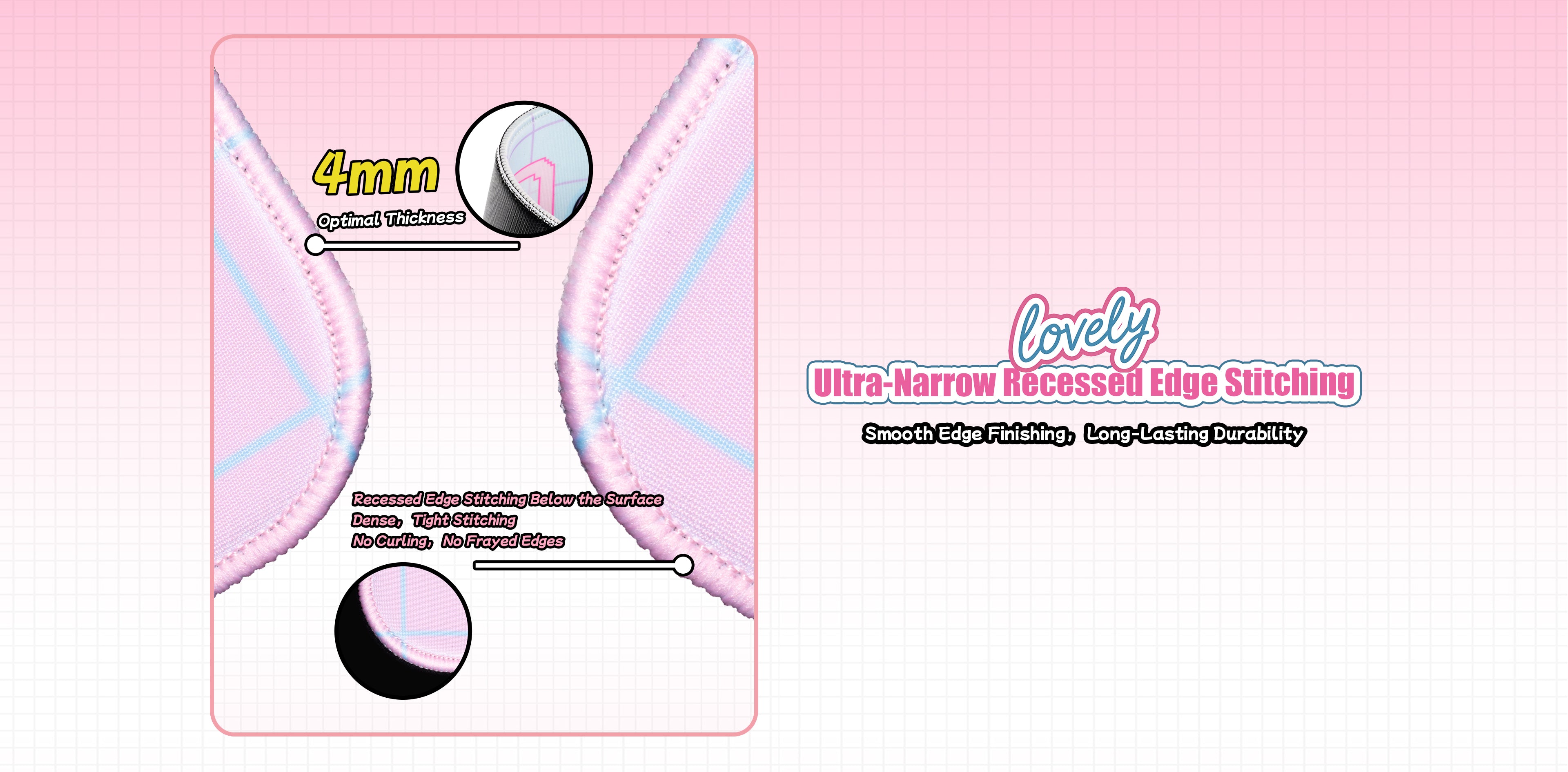 アニメ マウスパッド NANA | ソフト 490x420mm くぼみエッジ