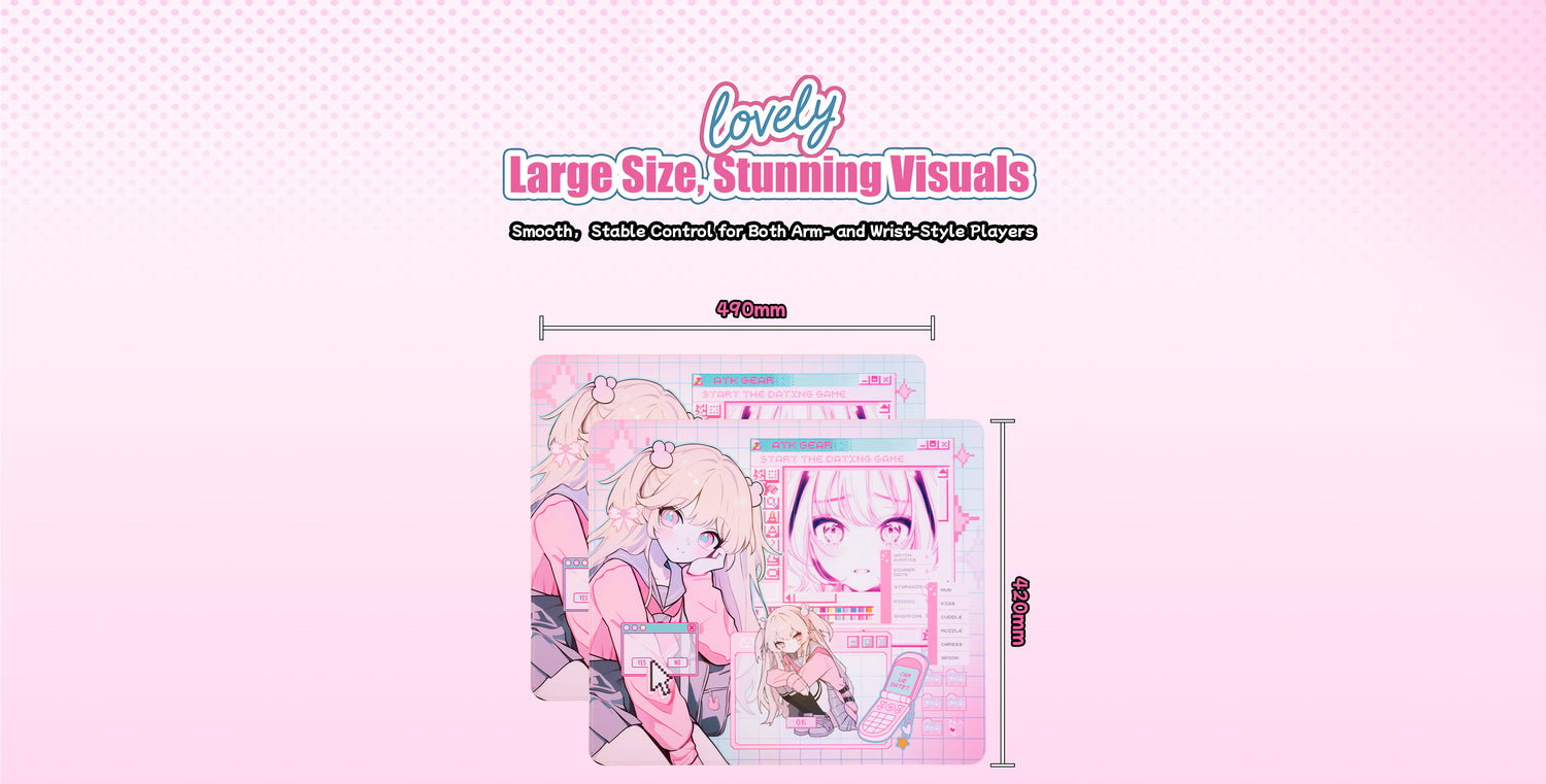 Anime Mouse Pad NANA | Soft 490x420mm Recessed Edge