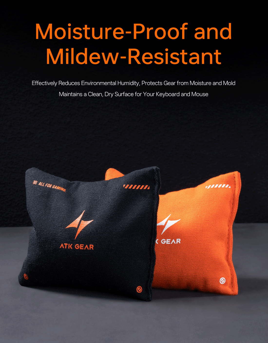 Handheld Sweat Bag | Cotton Canvas Desiccant 100×85×20mm – ATK Gaming Gear