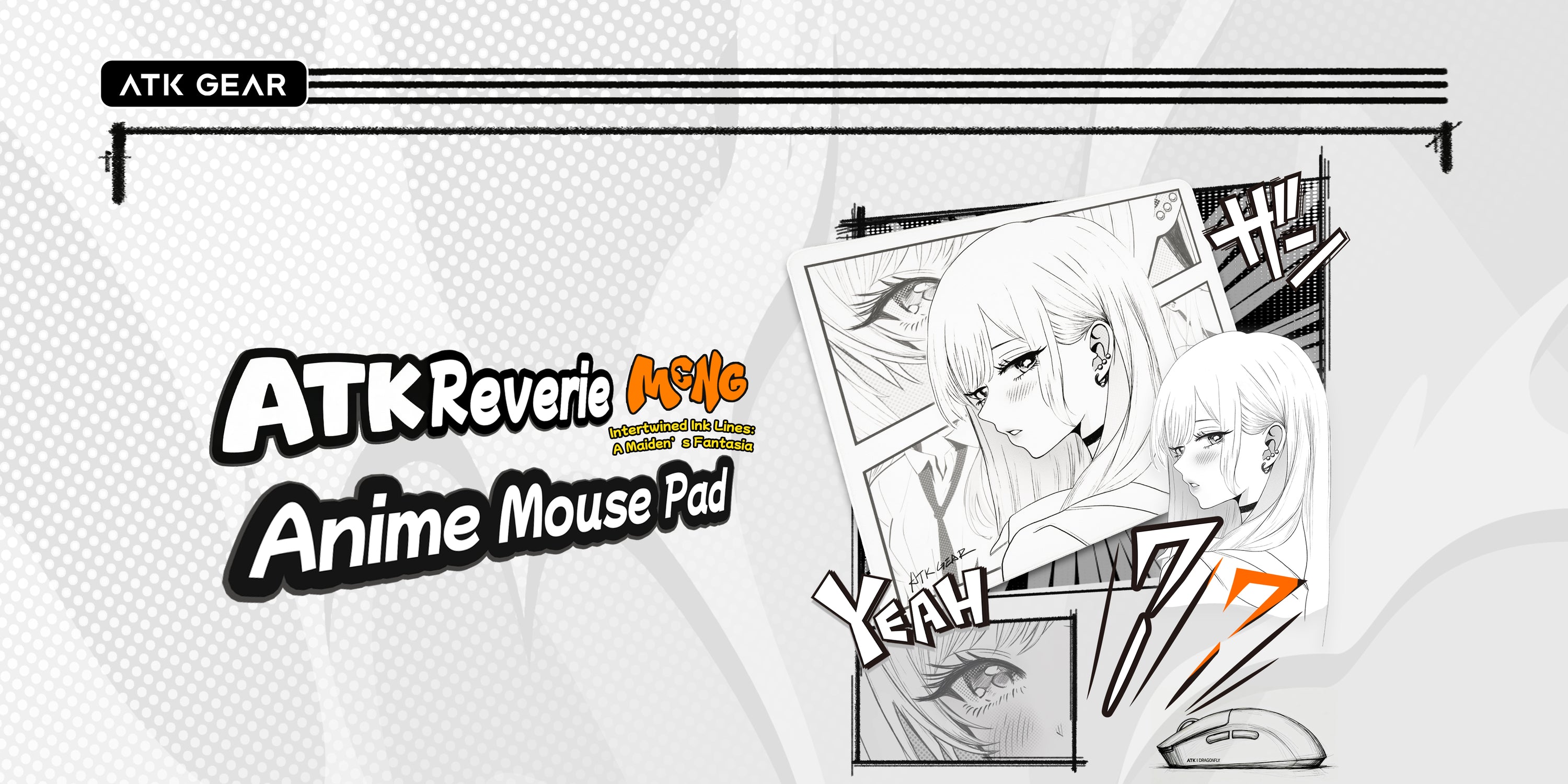 ATK Anime Mouse Pad Reverie manga character design