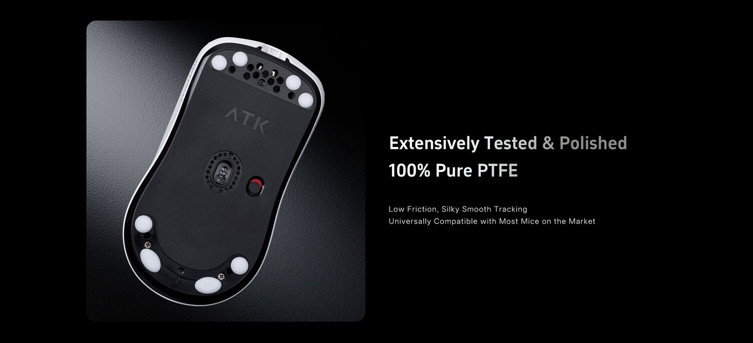 Crystal Jade Mouse Skates | Ultra-Smooth PTFE Skates