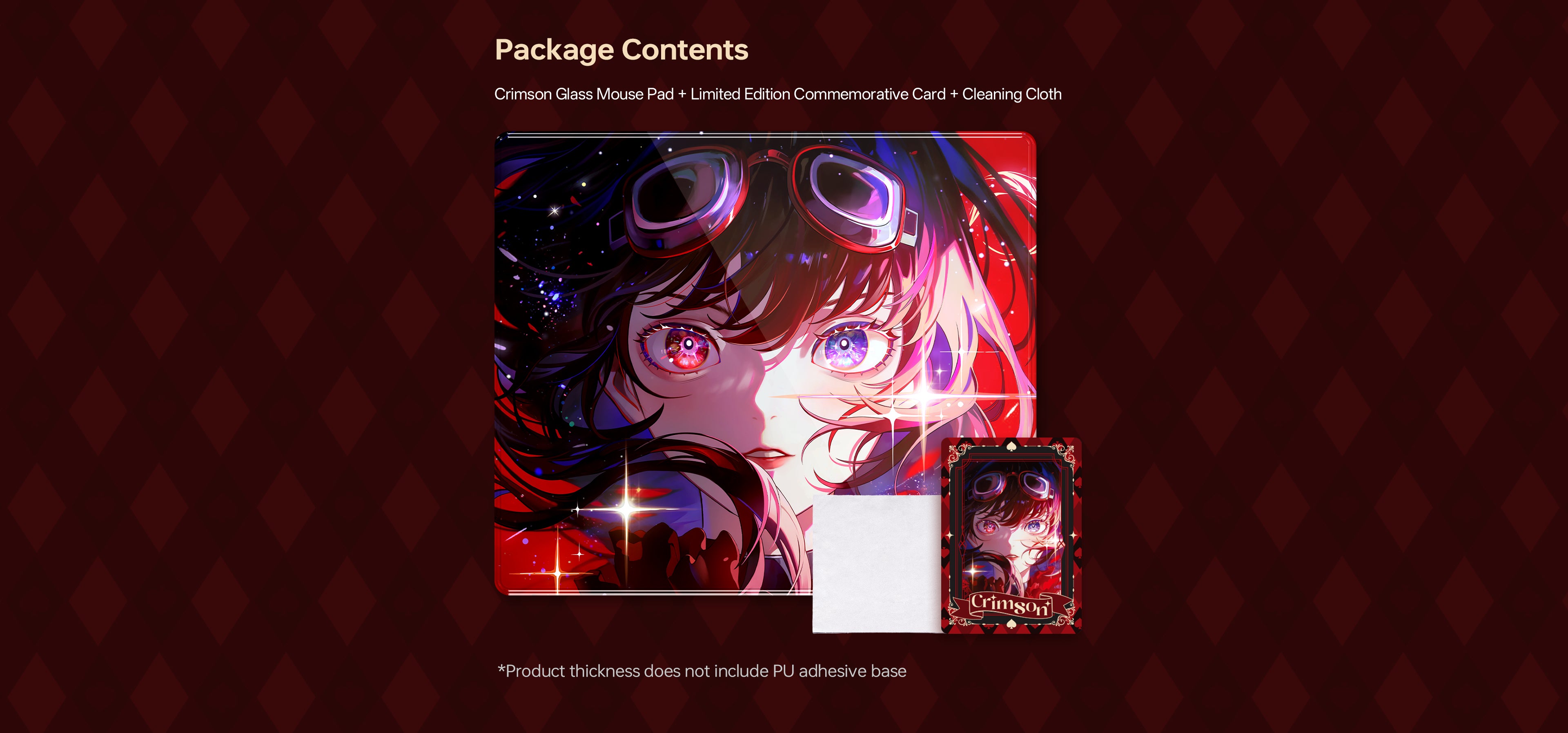 ATK Tempered Glass Mouse Pad - Crimson Limited Edition – ATK